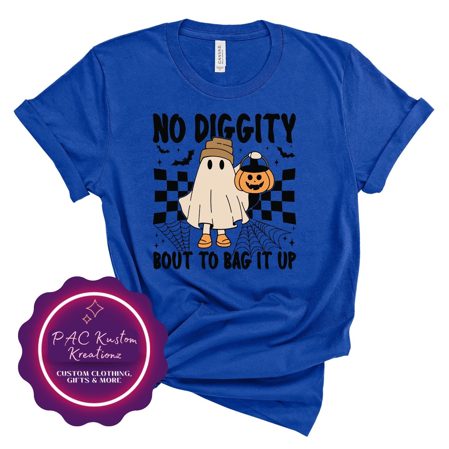 No Diggity Bout To Bag It Up Shirt, No Diggity Bout To Bag It Up tee, Retro Halloween, Spooky Dress, Spooky Season