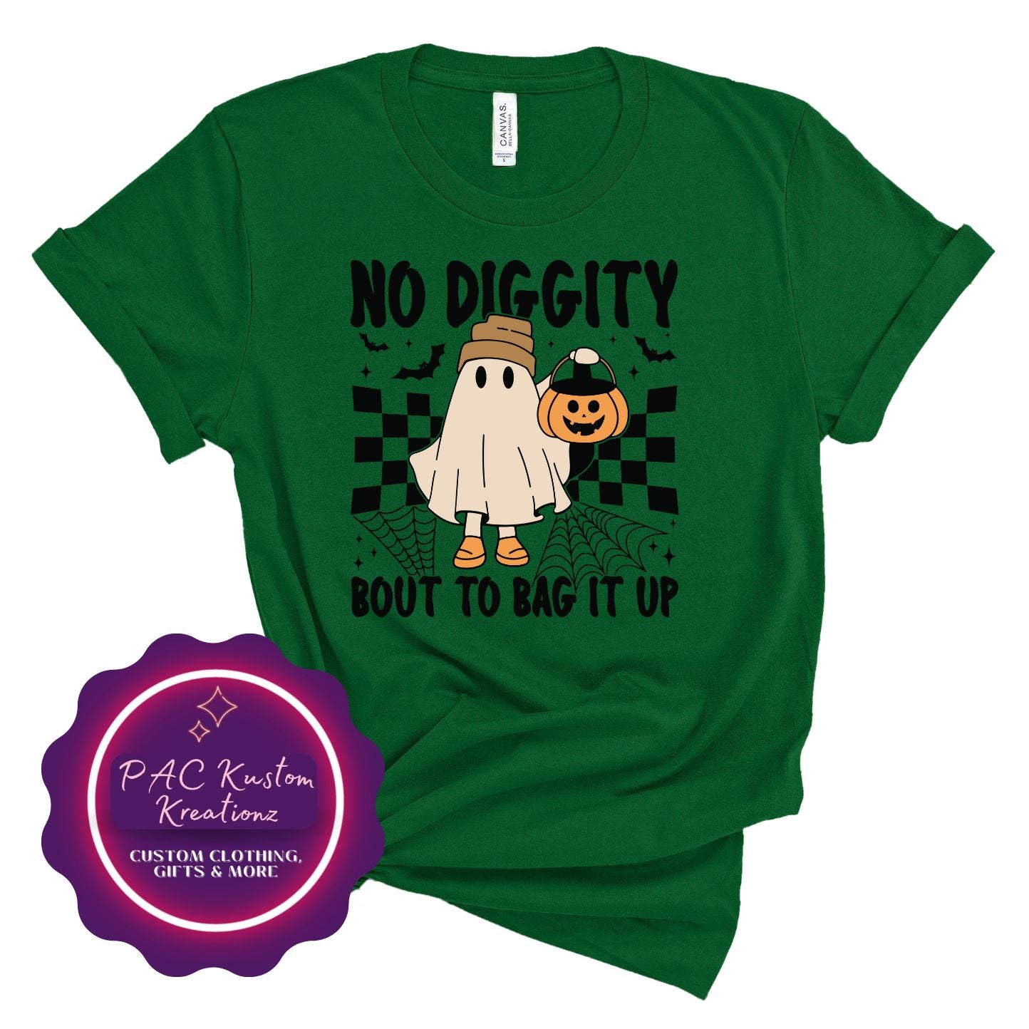 No Diggity Bout To Bag It Up Shirt, No Diggity Bout To Bag It Up tee, Retro Halloween, Spooky Dress, Spooky Season