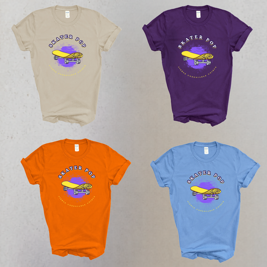 Skater Pop Retro Skateboard Graphic Tee
