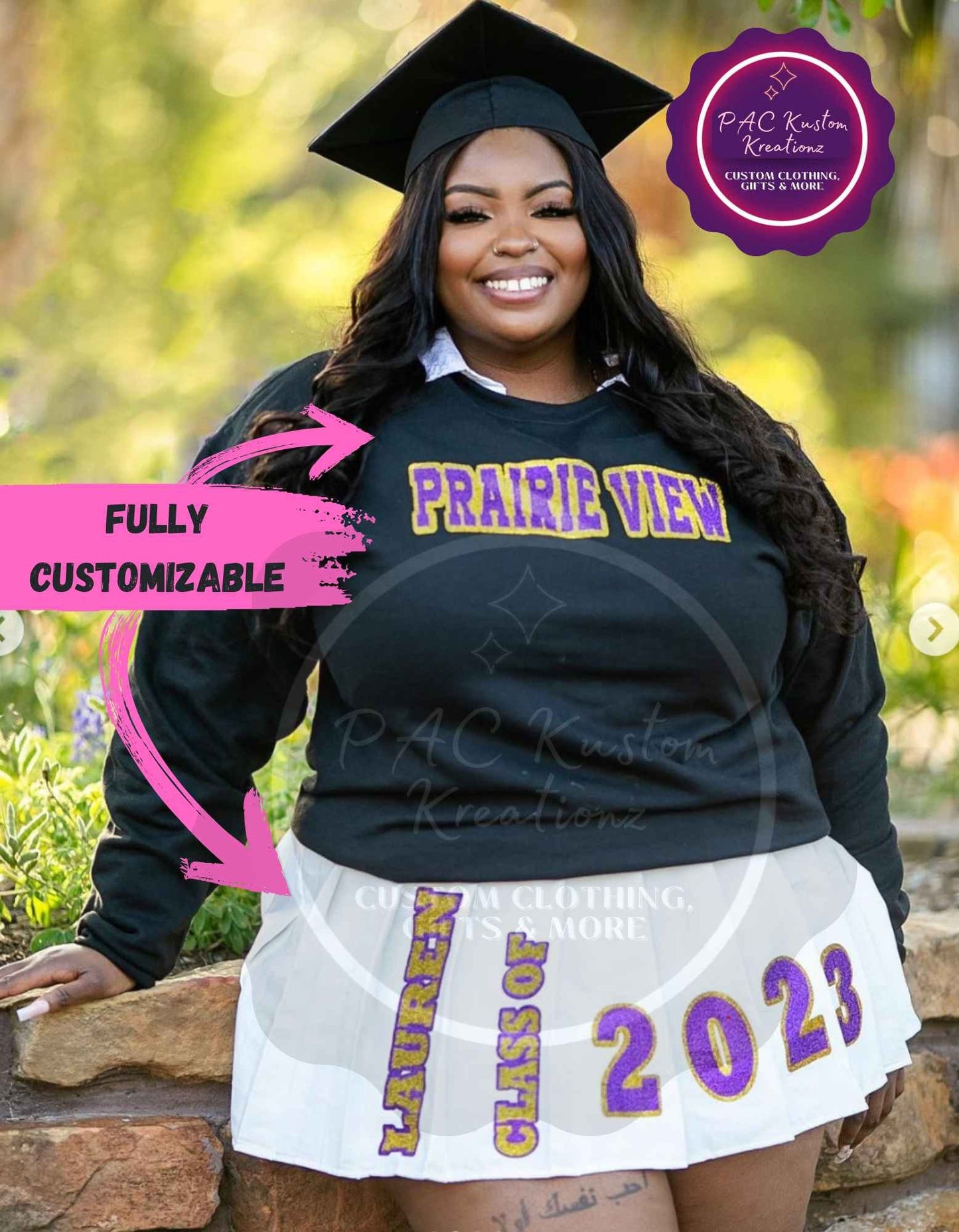Personalized Senior Graduation 2023 Skirt Graduation Gift 2023 Graduation Outfit SENIOR Graduation 12TH 8TH PREK KINDERGARTEN college grad
