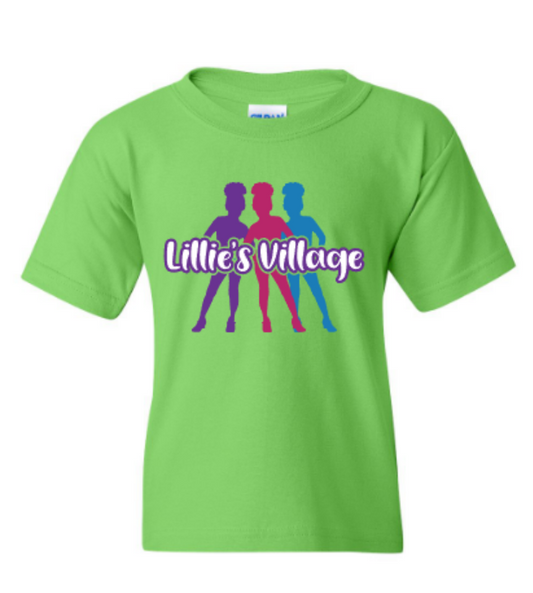 Lillie's Village Lime Green Tee